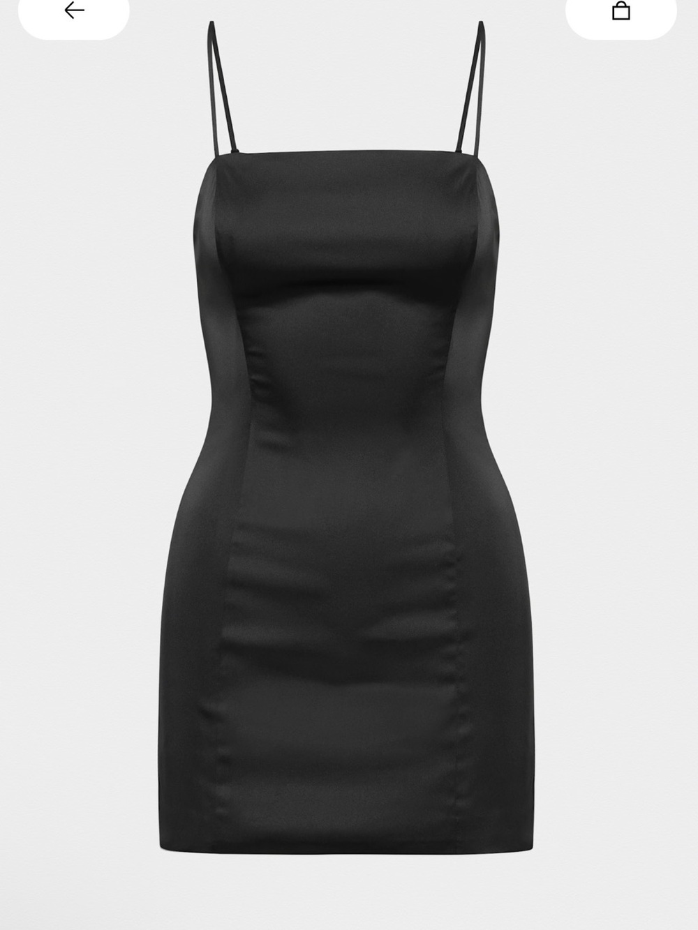 Aritzia Black Mini Slip Dress